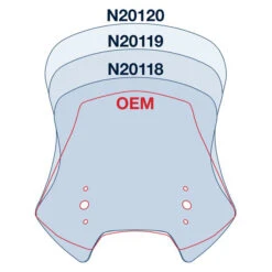 National Cycle N20120 VStream Touring Windscreen For Kawasaki KLE650/1000 Versys '17-'21 -Arrow Shop national cycle n20120 vstream touring windscreen image5