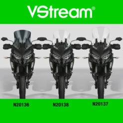 National Cycle N20136 VStream Sport Windscreen, Dark Gray For Kawasaki KLE1000 Versys '19- -Arrow Shop national cycle n20136 vstream sport windscreen image3 1
