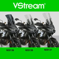 National Cycle N20136 VStream Sport Windscreen, Dark Gray For Kawasaki KLE1000 Versys '19- -Arrow Shop national cycle n20136 vstream sport windscreen image4 1