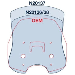 National Cycle N20137 VStream Sport/Tour Windscreen, Light Gray For KLE1000 Versys '19- -Arrow Shop national cycle n20136 vstream sport windscreen image5