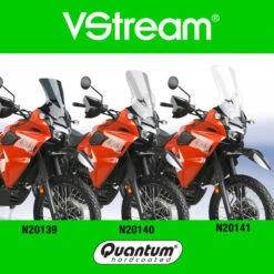 National Cycle N20141 VStream Tall Windscreen, Clear For Kawasaki KLR650 '21- -Arrow Shop national cycle n20139 vstream short windscreen image5