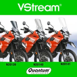 National Cycle N20140 VStream Mid Windscreen, Light Gray For Kawasaki KLR650 '21- 17 National Cycle N20140 VStream Mid Windscreen, Light Gray For Kawasaki KLR650 '21- -Arrow Shop national cycle n20139 vstream short windscreen image6 1