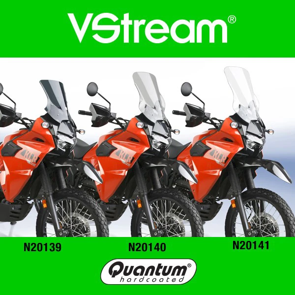 National Cycle N20140 VStream Mid Windscreen, Light Gray For Kawasaki KLR650 '21- 6 National Cycle N20140 VStream Mid Windscreen, Light Gray For Kawasaki KLR650 '21- - Image 6