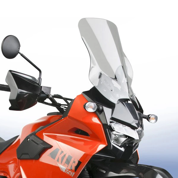 National Cycle N20140 VStream Mid Windscreen, Light Gray For Kawasaki KLR650 '21- 2 National Cycle N20140 VStream Mid Windscreen, Light Gray For Kawasaki KLR650 '21- - Image 2