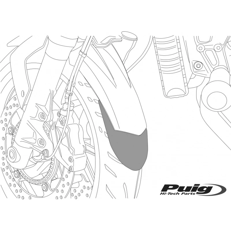 Puig 6159N Fender Extension, Front For Suzuki DL650A V-Strom (2012-current) 1 Puig 6159N Fender Extension, Front For Suzuki DL650A V-Strom (2012-current)