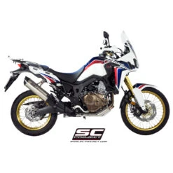 SC-Project H16-02T Oval Exhaust For Honda CRF1000L Africa Twin (2016-) -Arrow Shop sc project h16 02t oval exhaust image3