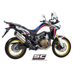 SC-Project H16-02T Oval Exhaust For Honda CRF1000L Africa Twin (2016-) -Arrow Shop sc project h16 02t oval exhaust image4