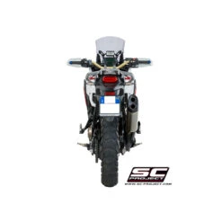 SC-Project H16-85T Titanium "Adventure" Exhaust For Honda CRF1000L Africa Twin '16-'19 -Arrow Shop sc project h16 85t titanium adventure exhaust image4