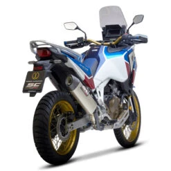 SC-Project H36-122T X-plorer II Slip-on Exhaust For Honda CRF1100L Africa Twin '20- -Arrow Shop sc project h36 122t x plorer ii slip on exhaust image5