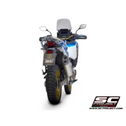 SC-Project H36-85T Adventure Slip-on Exhaust, Titanium For Honda CRF1100L (2020-) -Arrow Shop sc project h36 85t adventure slip on exhaust image4