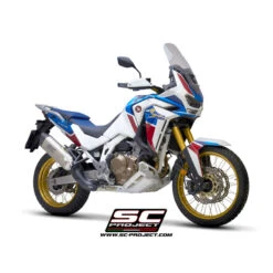 SC-Project H36-85T Adventure Slip-on Exhaust, Titanium For Honda CRF1100L (2020-) -Arrow Shop sc project h36 85t adventure slip on exhaust image6