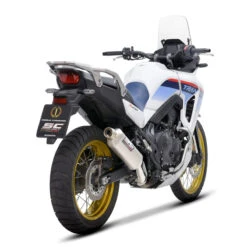 SC-Project H48-100T Rally Raid Slip-On Exhaust For Honda XL750 Transalp (2023-) -Arrow Shop sc project h48 100t rally raid slip on exhaust image5