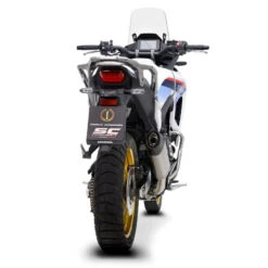 SC-Project H48-121T X-Plorer II Slip-On Exhaust For Honda XL750 Transalp (2023-) -Arrow Shop sc project h48 121t x plorer ii slip on exhaust image6
