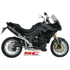 SC-Project T03-H02C Oval Exhaust For Triumph Tiger 1050 (2007-2012) -Arrow Shop sc project t03 h02c oval exhaust image3