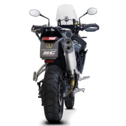 SC-Project T27-85T EURO 5 Adventure Slip-on Exhaust, Titanium For Triumph Tiger 900 '21- -Arrow Shop sc project t27 85t adventure slip on exhaust image6