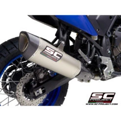SC-Project Y28-93T SC1-R Slip-on Exhaust, Titanium For Yamaha Tenere 700 (2019-)