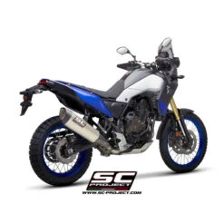 SC-Project Y28-93T SC1-R Slip-on Exhaust, Titanium For Yamaha Tenere 700 (2019-) -Arrow Shop sc project y28 93t sc1 r slip on exhaust titanium image3
