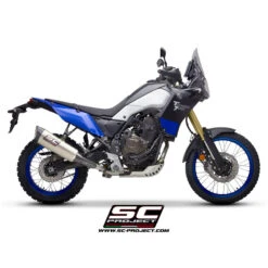 SC-Project Y28-93T SC1-R Slip-on Exhaust, Titanium For Yamaha Tenere 700 (2019-) -Arrow Shop sc project y28 93t sc1 r slip on exhaust titanium image5