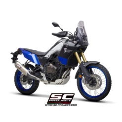 SC-Project Y28-93T SC1-R Slip-on Exhaust, Titanium For Yamaha Tenere 700 (2019-) -Arrow Shop sc project y28 93t sc1 r slip on exhaust titanium image6