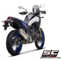 SC-Project Y28-T101T Rally Raid Slip-on Exhaust For Yamaha Tenere 700 (2019-) -Arrow Shop sc project y28 t101t rally raid slip on exhaust image3