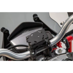 Sw-Motech GPS.17.646.10100/B Vibration-Damped GPS Mount For Moto Guzzi V85 TT (2020-) -Arrow Shop sw motech gps 17 646 10100 b handlebar gps mount image3