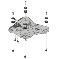 Sw-Motech GPT.01.808.16000/B Street-Rack, Black For Honda X-ADV '20- -Arrow Shop sw motech gpt 01 808 16000 b street rack black image6