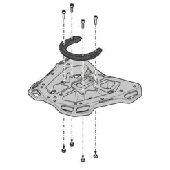 Sw-Motech GPT.01.808.16000/B Street-Rack, Black For Honda X-ADV '20- -Arrow Shop sw motech gpt 01 808 16000 b street rack black image8