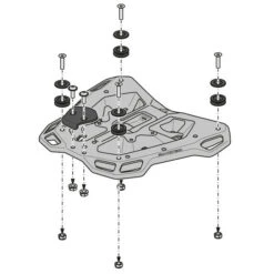 Sw-Motech GPT.01.841.16000/B Street-Rack, Black For Honda NC750X / XD '20- -Arrow Shop sw motech gpt 01 841 16000 b street rack black image6