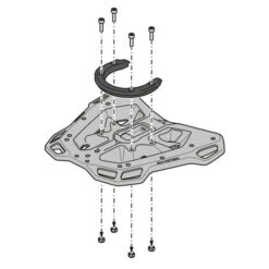 Sw-Motech GPT.01.841.16000/B Street-Rack, Black For Honda NC750X / XD '20- -Arrow Shop sw motech gpt 01 841 16000 b street rack black image8