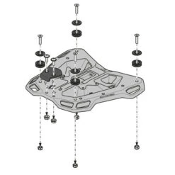 Sw-Motech GPT.01.889.16000/B Street-Rack, Black For Honda X-ADV (2016-2020) -Arrow Shop sw motech gpt 01 889 16000 b street rack black image6
