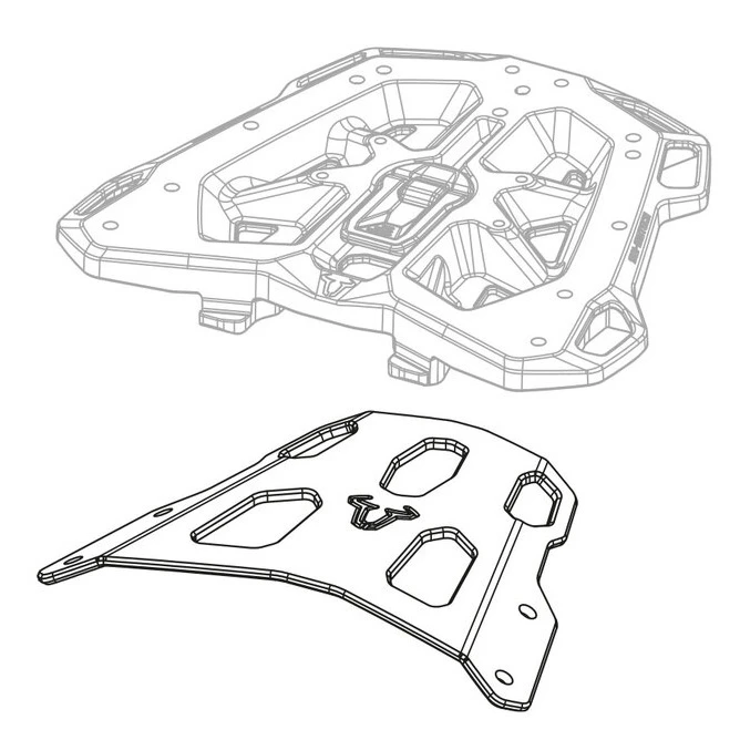 Sw-Motech GPT.05.876.16001/B Street-Rack For Suzuki DL650 V-Strom (2017-) 5 Sw-Motech GPT.05.876.16001/B Street-Rack For Suzuki DL650 V-Strom (2017-) - Image 5