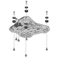 Sw-Motech GPT.11.441.16000/B Alu-Rack For Triumph Tiger 1050 Sport (2013-) -Arrow Shop sw motech gpt 11 441 15001 b alu rack image5