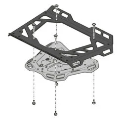 Sw-Motech GPT.11.441.16000/B Alu-Rack For Triumph Tiger 1050 Sport (2013-) -Arrow Shop sw motech gpt 11 441 15001 b alu rack image6