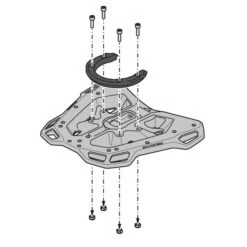 Sw-Motech GPT.11.441.16000/B Alu-Rack For Triumph Tiger 1050 Sport (2013-) -Arrow Shop sw motech gpt 11 441 15001 b alu rack image7