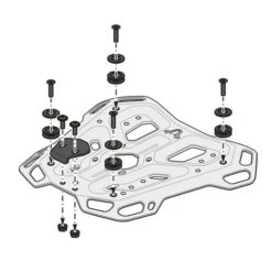 Sw-Motech GPT0544019000B Adventure-Rack For Suzuki V-Strom 650 / 1000 (2014-current) -Arrow Shop sw motech gpt0544019000b adventure rack image4