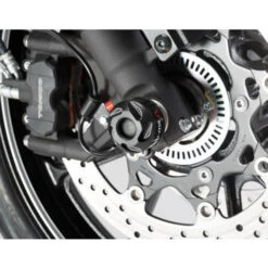 Sw-Motech STP.05.176.10101/B Front Axle Slider Kit For Suzuki V-Strom 1000 (2014-current) -Arrow Shop sw motech stp 05 176 10100b sliderv strom 1000 2