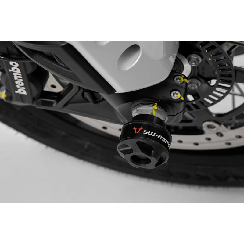 Sw-Motech STP.17.176.10001/B Front Axle Sliders For Moto Guzzi V85 TT (2019-) 4 Sw-Motech STP.17.176.10001/B Front Axle Sliders For Moto Guzzi V85 TT (2019-) - Image 4