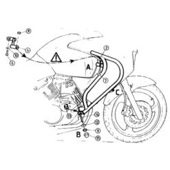 Hepco & Becker Crashbar / Engine Guard - XL125V Varadero '01-'06