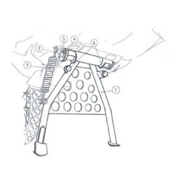 Hepco & Becker 505.917 Center Stand For Honda XL650V Transalp 5 Hepco & Becker 505.917 Center Stand For Honda XL650V Transalp -Arrow Shop xl650 transalp centerstand2