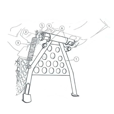 Hepco & Becker 505.917 Center Stand For Honda XL650V Transalp 3 Hepco & Becker 505.917 Center Stand For Honda XL650V Transalp - Image 3