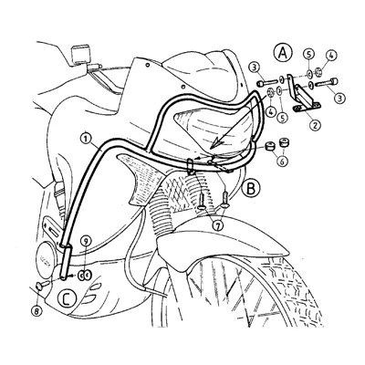 Hepco & Becker Tank Guard - XL650V Transalp 3 Hepco & Becker Tank Guard - XL650V Transalp - Image 3