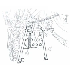 Hepco & Becker 505.147 Center Stand For Honda XRV750 Africa Twin